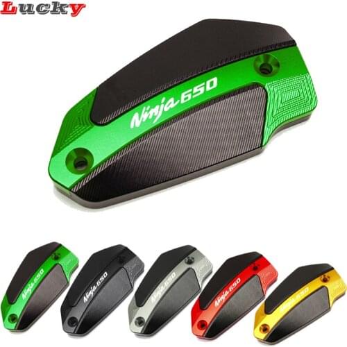 For KAWASAKI NINJA650 NINJA 650 2016 2017 2018 Universal Motorcycle CNC Front Fluid Reservoir Cover Cylinder Reservoir Brake Cap