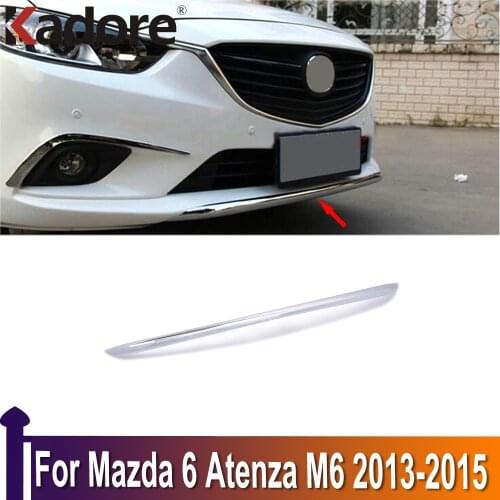 For Mazda 6 Atenza M6 2013 2014 2015 ABS Chrome Front Grille Grill Hood Engine Cover Trim Exterior Decoration Accessories