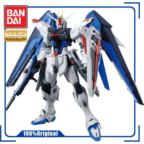 BANDAI MG 1/100 ZGMF-X10A Freedom Gundam Ver.2.0 Assembly Model Effects Action Figure Model Modification Toy