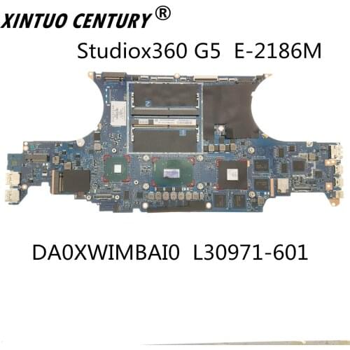 L30971-001 L30971-601 DA0XW1MBAI1 w N18P-Q1-A1 GPU E-2186M CPU for HP ZB Studio x360 G5 NoteBook PC Laptop Motherboard Mainboard