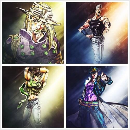 Canvas Poster HD Printed Painting JoJos Bizarre Adventure Japan Anime Pictures Modular For Living Room Home Decoration Wall Art