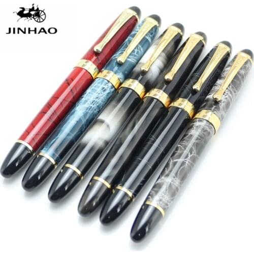 Jinhao X450 Sky Blue/Black/Gold/Red /Pink/Purple 22 colour all-steel Rollerball Pen luxury school&office supplies pen New