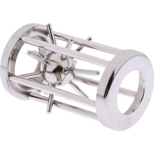 Cage Lock Puzzle Classic Metal Brain Teaser IQ EQ Test Toys for Kids Adults Children Birthday Funny Gift