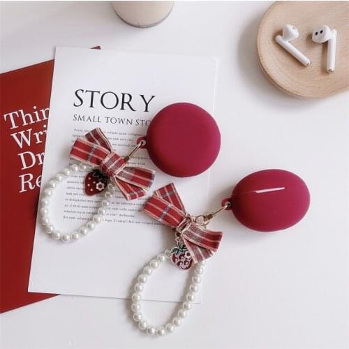 Cute Silicone Earphone Cover Case For Huawei Freebuds 4i Headset Protector Shell Accessories For Freebuds 3 Case With Keyring