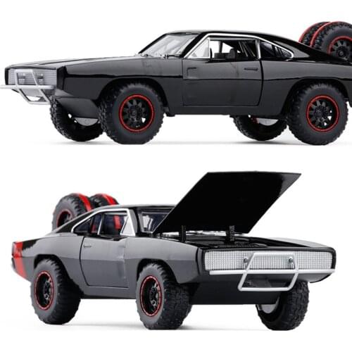 Diecast Alloy Metal Model 1/24 Fast F8 1970 Warhorse RT Car Model Vehicle Collectible Gift Souvenir Ornaments Display Toy