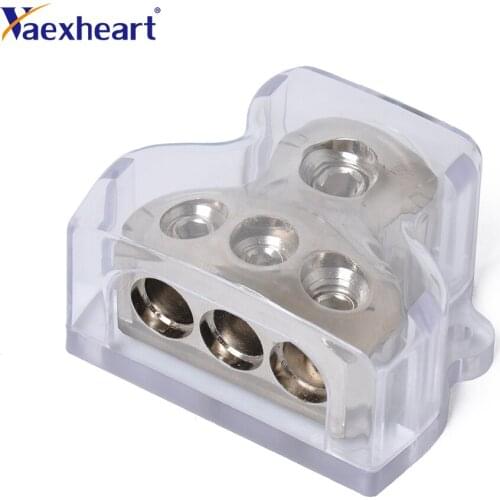 Car audio modification professional power amplifier grounding hub negative grounding junction box one-point three-junction box