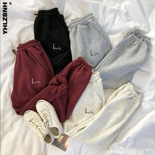 YHLZBNH Fashion Women Hip Hop Street High Waist Baggy Sweatpants Running Jogging Sport Casual Joggers Pants Trousers Streetwear