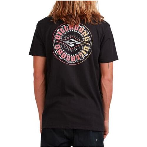 Mens Pink Gradual Badge T Shirt USA Size