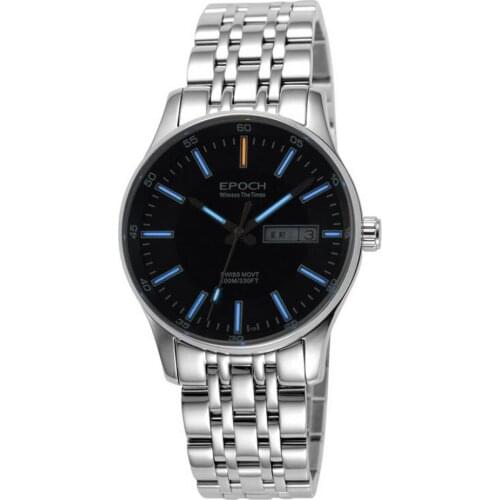 Men tritium watch,mens quartz wrist watches Epoch luxury brand T25 luminous dress waterproof wristwatch relogio masculin 6021G