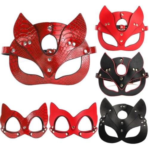 Head Restraints Harness Mask BDSM Bondage Gimp Leather Padded Hood Blindfold Cosplay Sex Toys Sexy Costume
