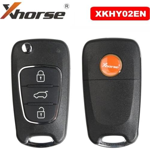 XHORSE XKHY02EN Wire Remote Key 3 Button For Hyundai