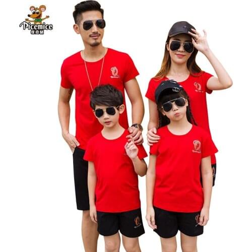 Plus Size Family Matching Outfits 2020 New Summer Father Boy Mother Daughter Cotton Shirts Shorts Pants set Family Clothing