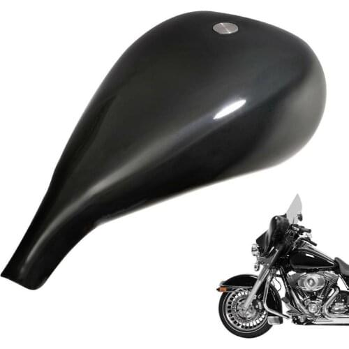 Motorcycle Fuel Gas Tank 4.7 Gallon 5" Stretched For Harley Touring Road King FLHR Baggers Custom Chopper Bobber