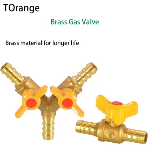ValveGas Three-way Valve Gas Hose Natural Gas Pipe Pagoda Head Cannula Gas Connector Liquefied Gas Three-way Ball Valve