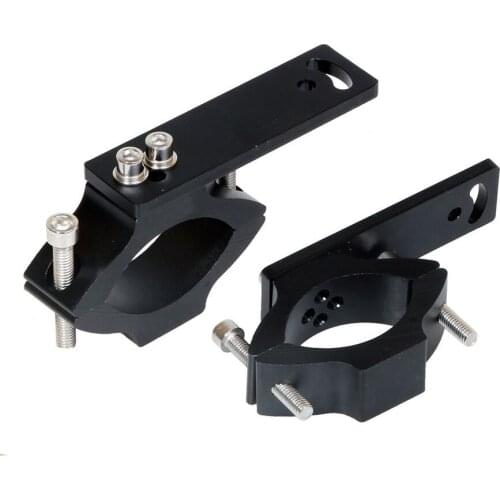 Universal Motorcycle LED Headlight Tube Fork Bracket Adjustable Angle For Headlights Lamp Clamp Holder 30-54mm