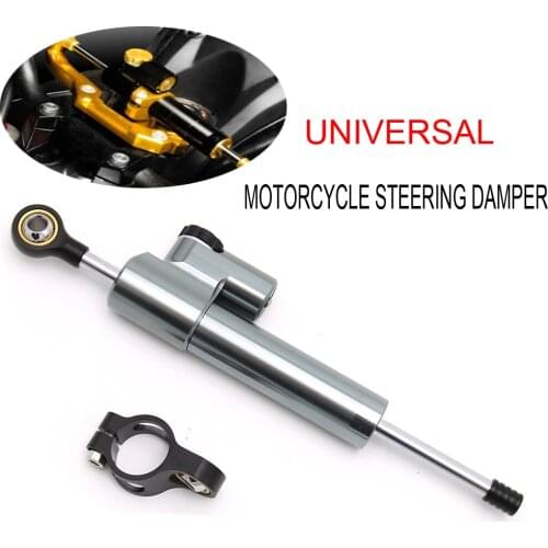 Universal Motorcycle Adjustable Steering Damper Stabilizer For Yamaha Kawasaki Z300 Z250 Ninja 300R 250R ER6N EX300 Z750 MT09
