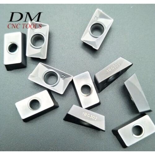 High quality APMT160408PM YBG302/ APKT160408PM YBG302 milling insert 10pcs nc-tialn coating CNC tools