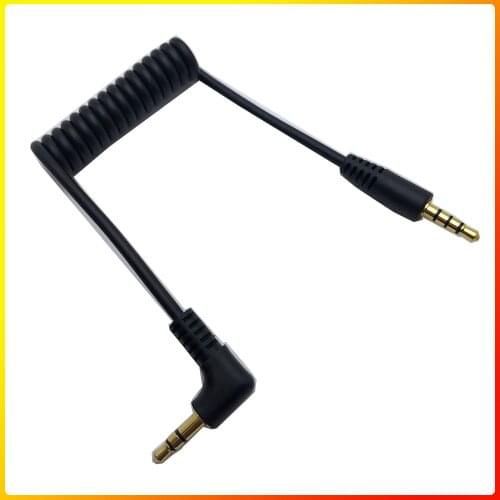 High Quality 3.5mm TRS to 3.5mm TRRS Patch Adapter Cable for iPhone Smartphone Movo BOYA BY MM1 Rode VideoMicro Mics