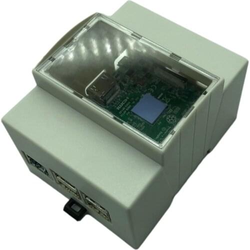 ABS Case Protective Cover Shell Enclosure Box with Mainboard for Raspberry Pi 4