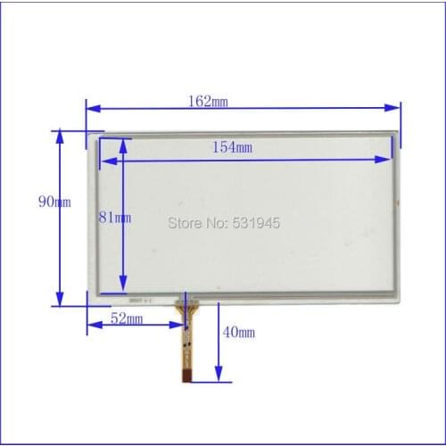 ZhiYuSun New XWT677 162mm*90mm original handwritten 7 inch car DVD navigation GPS touch screen panel free shipping 162*90