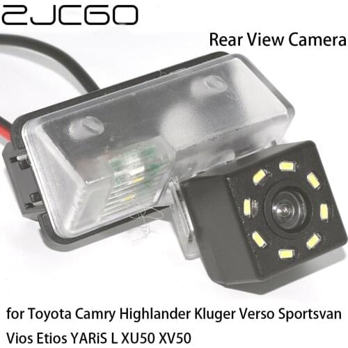 ZJCGO Car Rear View Reverse Back Up Parking Camera For Toyota Camry Highlander Kluger Verso Sportsvan Vios Etios YARiS L XU50