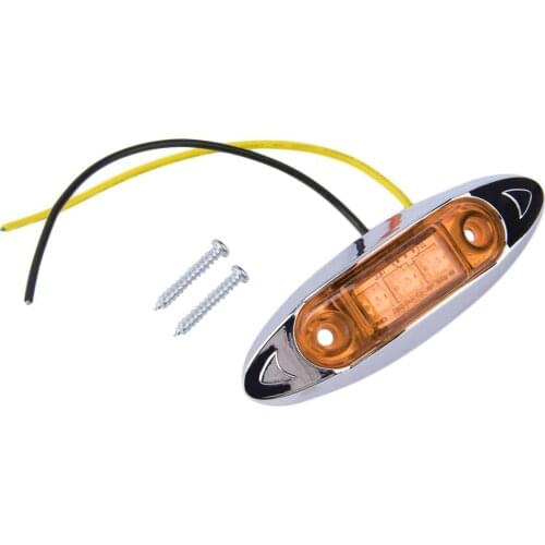 1 Pc Fish Shaped 3 Leds Clearance Side Marker 12V DC Trailer Van Turn Indicator Signal Lights Automobiles Direction Lamp