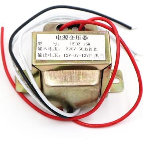 15w dual 12V with shield case Audio power supply transformer for AC12v-0-12v DAC Pre amplifier tone board audio transformer
