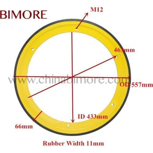 2PCS Escalator Handrail Friction Wheel OD557mm