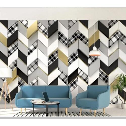 Papel de parede Retro mosaic mosaic check pattern 3d wallpaper,living room TV wall bedroom bathroom wall papers home decor mural