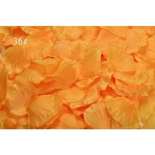 5,000pcs 4.5*4.5cm Gold Yellow Rose Flower Leaves Petals For Wedding Party Holiday Venue Decoration Color-36