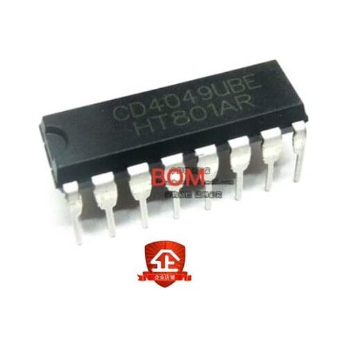 10pcs CD4049BE CD4049 HEF4049BP DIP-16 Buffers & Line Drivers Hex Inverting new original