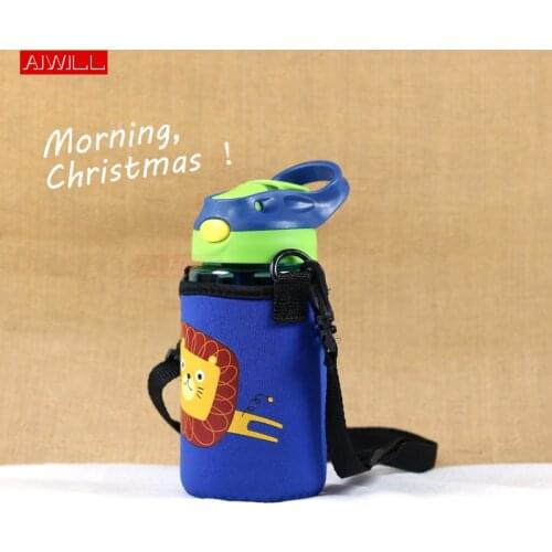 AIWILL Cute Gift Leak Proof and Anti-hot Bicycle Camping Sport Plastic Drink Water Bottle BPA Free rope Kids Water Bottles
