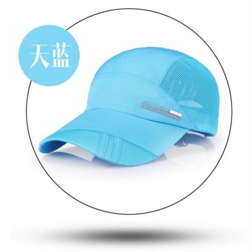 2017 Unisex One Size Quick-Drying Mesh Design Breathable Strap Climbing And Outdoor Sports Adjustable Hats 8 Colors Optional