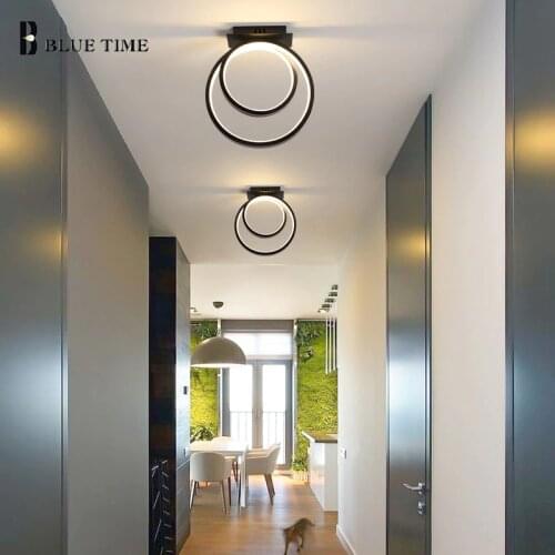 Black Modern Ceiling Lamp Small Home Led Ceiling Light Led Lustre Living room Bedroom Corridor Light Balcony Light Star Lamp 13w
