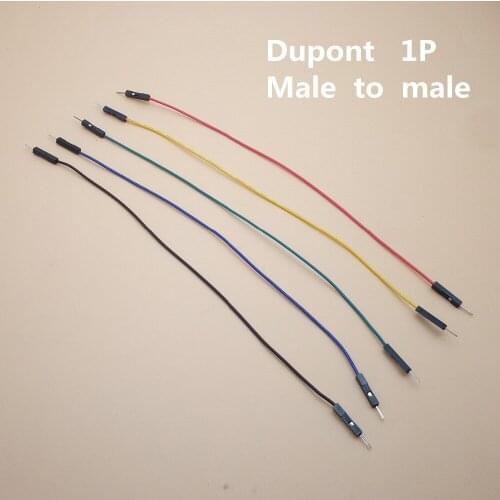 100pcs Dupont Wire Male To Male Cable 1P 2.54mm Color Jumper Wire DIY Length 20cm