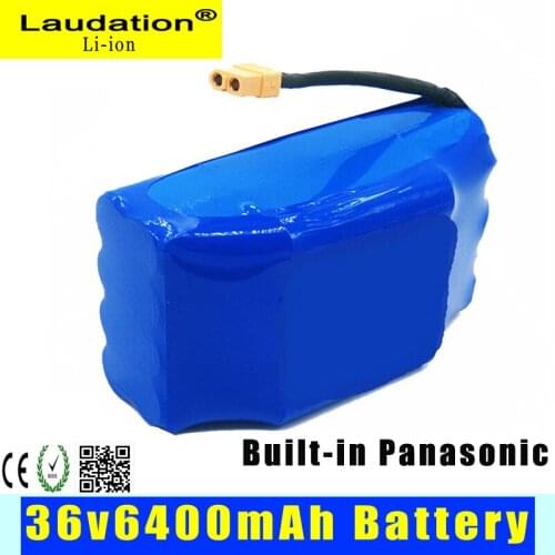 36v Battery 36V 6.4Ah 6400mAh High Drain 2 Wheels, Electric Scooter Balancing Lithium Battery for Self-Balancing Fit 6.5 "7" BMS