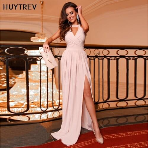 Huytrev Pink Summer Dresses
