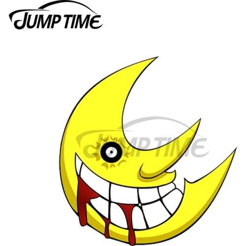 JumpTime 13 x 10.2cm For Soul Eater Moon Car Stickers and Decals Creative JDM Funny Decoration Vinyl Waterproof Trunk Car Wrap
