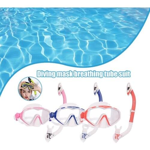 Snorkel Set for Men Women Panoramic Wide View Anti-Fog Diving Goggles Easy Breathing Professional Snorkeling Gear B2Cshop