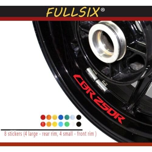 New Motorcycle tire reflective sticker creative wheel rim logo decal moto Decorative accessories For Honda CBR250R cbr 250r