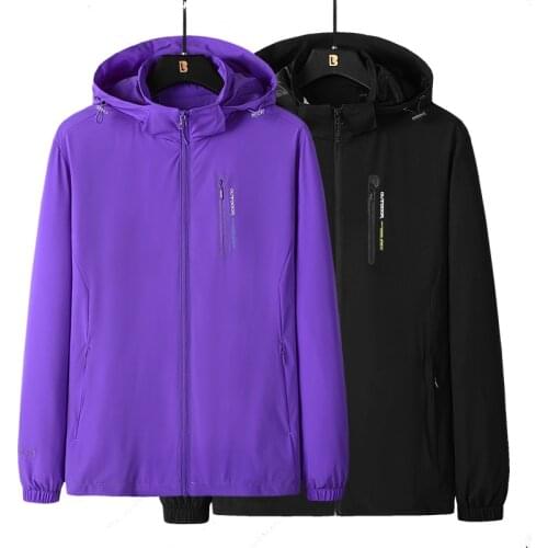 Single Layer Elastic Hiking Jacket Men & women Spring autumn outdoor raincoat waterproof Windproof Parka mountaineering Jacket