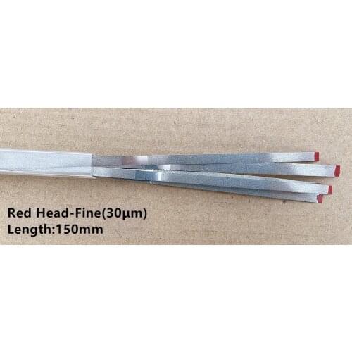 Red Head Fine Sand Glossy Bars Dental Metal No Holes Polishing Finisher Stick Finisher Adjacent Emery Strip Single Side