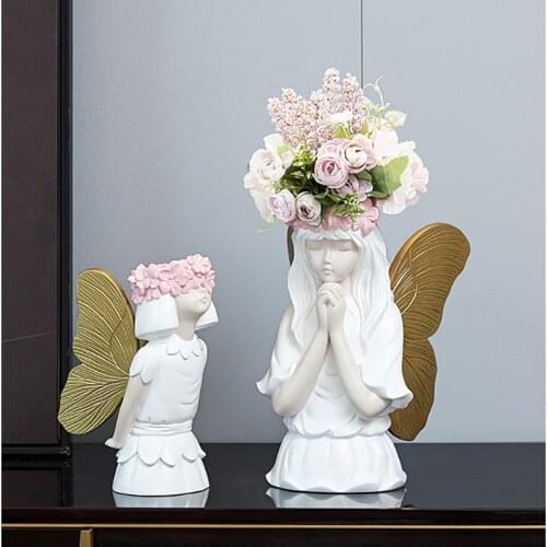 Simple Art Luxury Decoration Girl Statue Crafts Decoration Home Character Decoration Home Decoration Accessories Birthday Gift