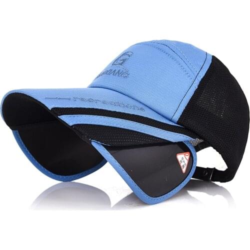 Runner Cap Breathable Quick Drying Sun Mesh Hat for Fishing Hiking Travel