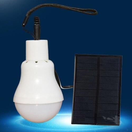 Solar light LED Lanyard Portable Rechargeable Bulb Lamp Indoor Outdoor Emergency Light Camping Light Corridor Light Garden Lamp