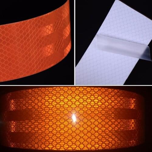 5cmx1m Car Rearview Mirror Reflective Stickers Safety Mark Car Strip Waterproof Anti-collision Warning Tape Car-styling