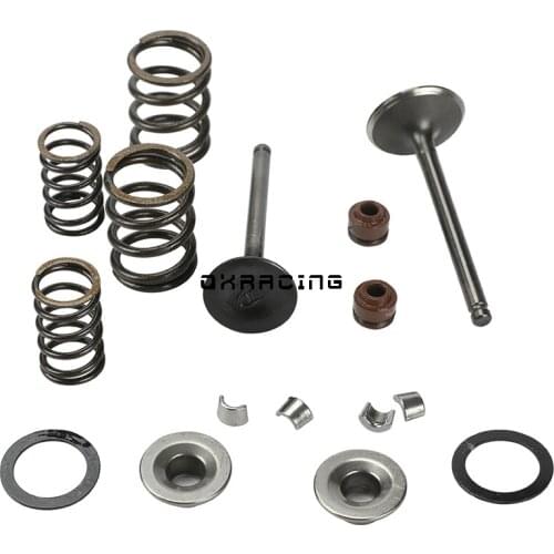 Motorcycle Intake Exhaust Valve comp Springs Cotter Seal Assy For Yinxiang 140cc W063 Horizontal Engine Dirt Pit Bike ATV Quad