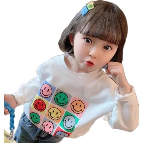 VIDMID Girls spring pure cotton long sleeve T-shirt new baby girl top childrens clothes kids girls cartoon t-shirts P5164