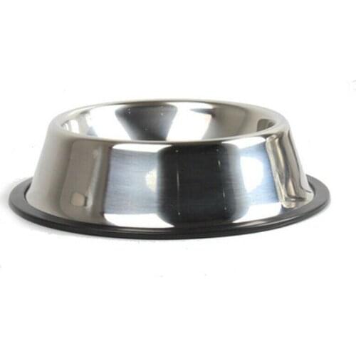 1Pc Stainless Steel Pet Bowl Anti Skid Feeding Bowls Dog Feeders Supplies 15cm-26cm