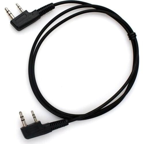 2 Pin K Type Frequency Setting Data Clone Copy Cable for Baofeng Kenwood Wouxun Weierwei Linton Puxing etc Walkie Talkie